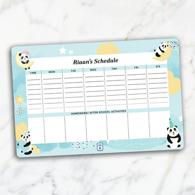 Lil Forest Friends Schedule Planner