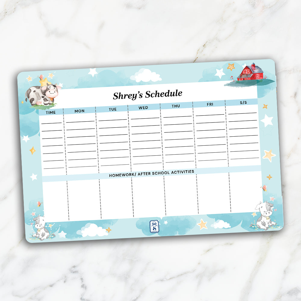 Lil Forest Friends Kids Schedule Planner