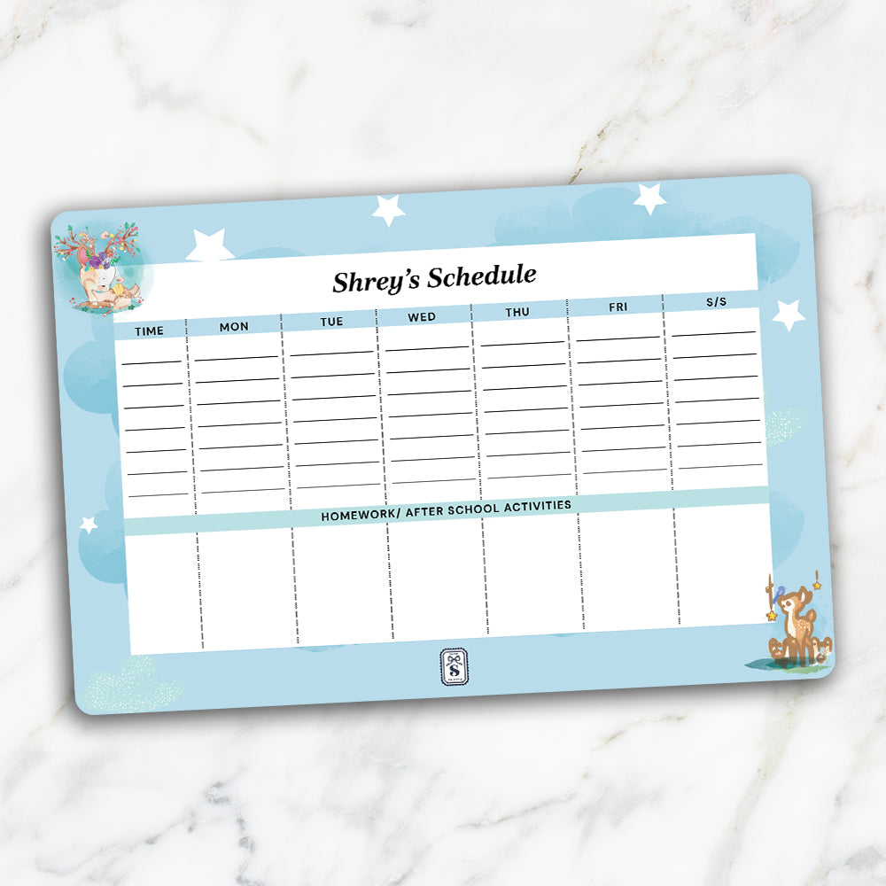 Lil Forest Friends Kids Schedule Planner