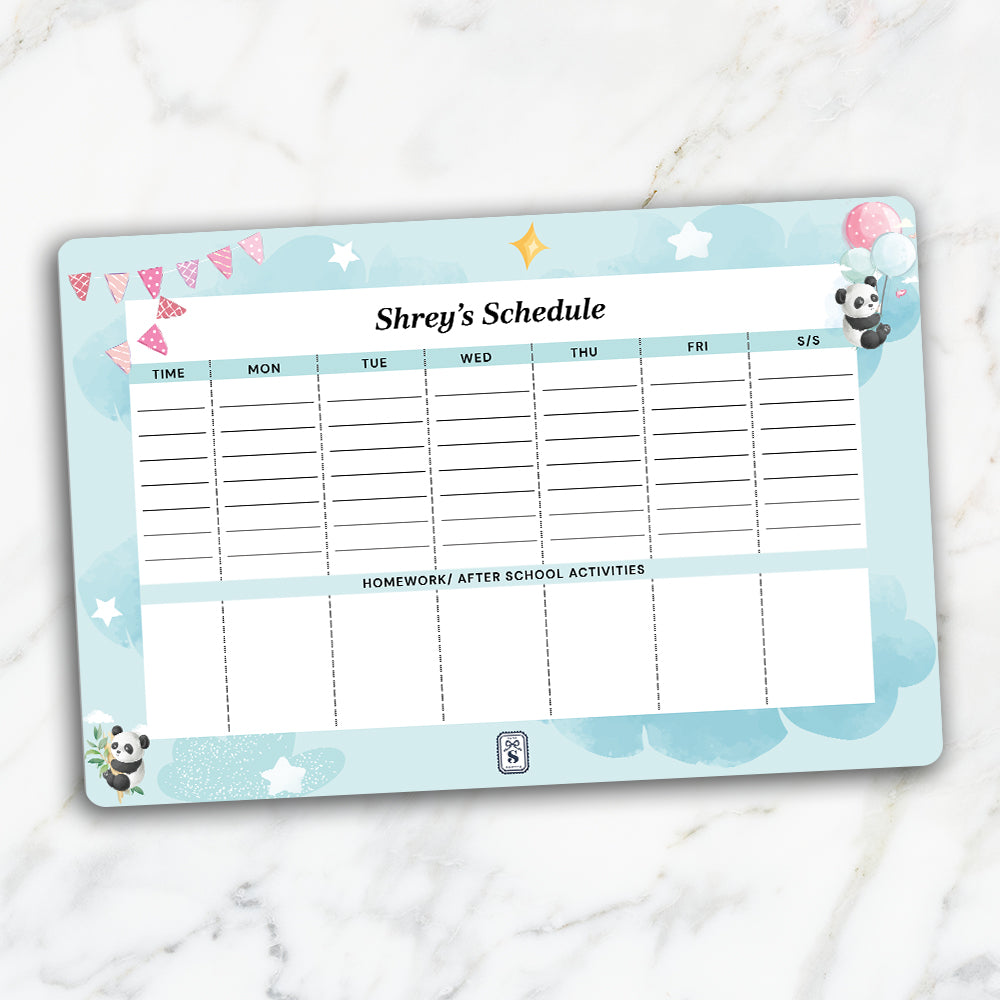 Lil Forest Friends Kids Schedule Planner