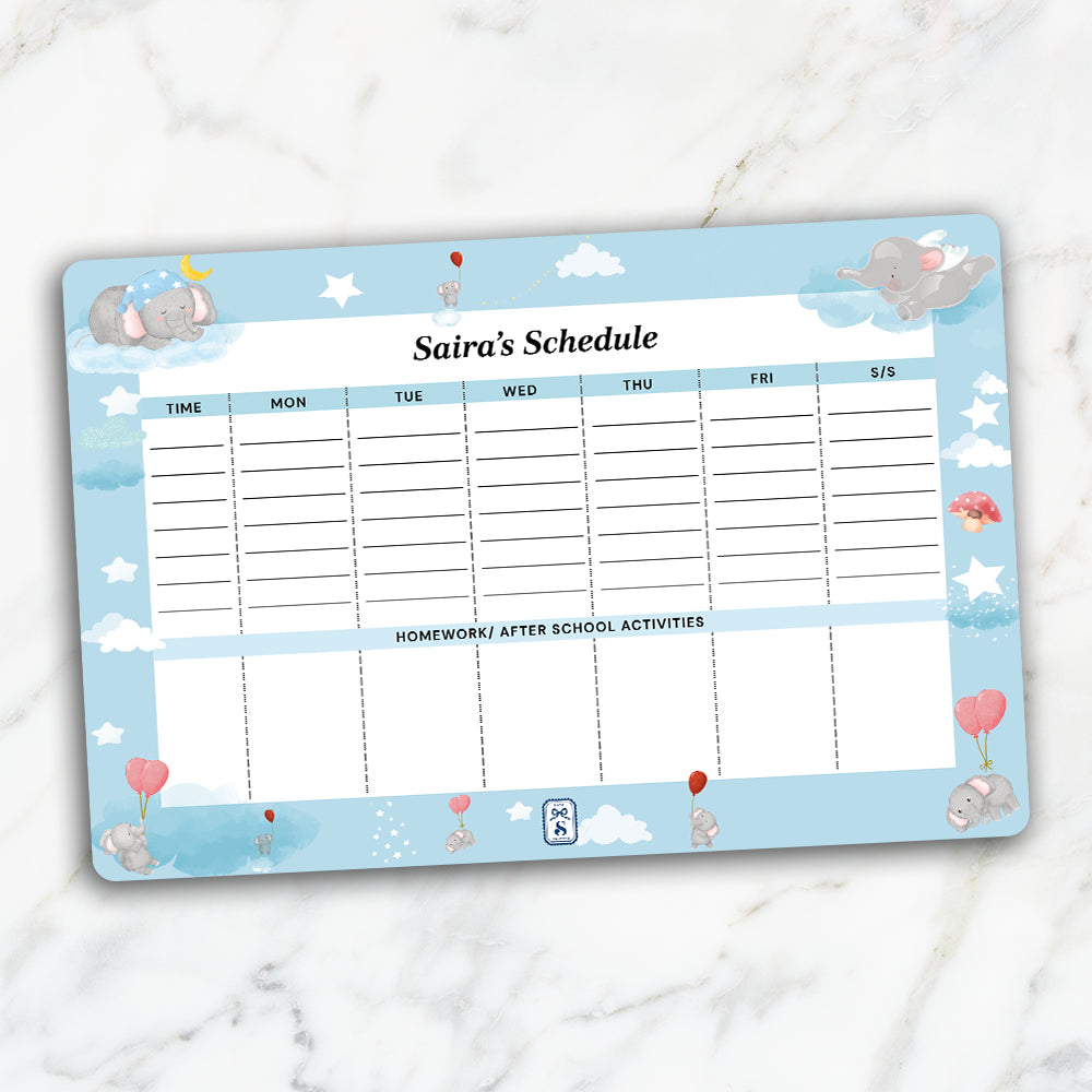 Red Balloon Ellie Kids Schedule Planner