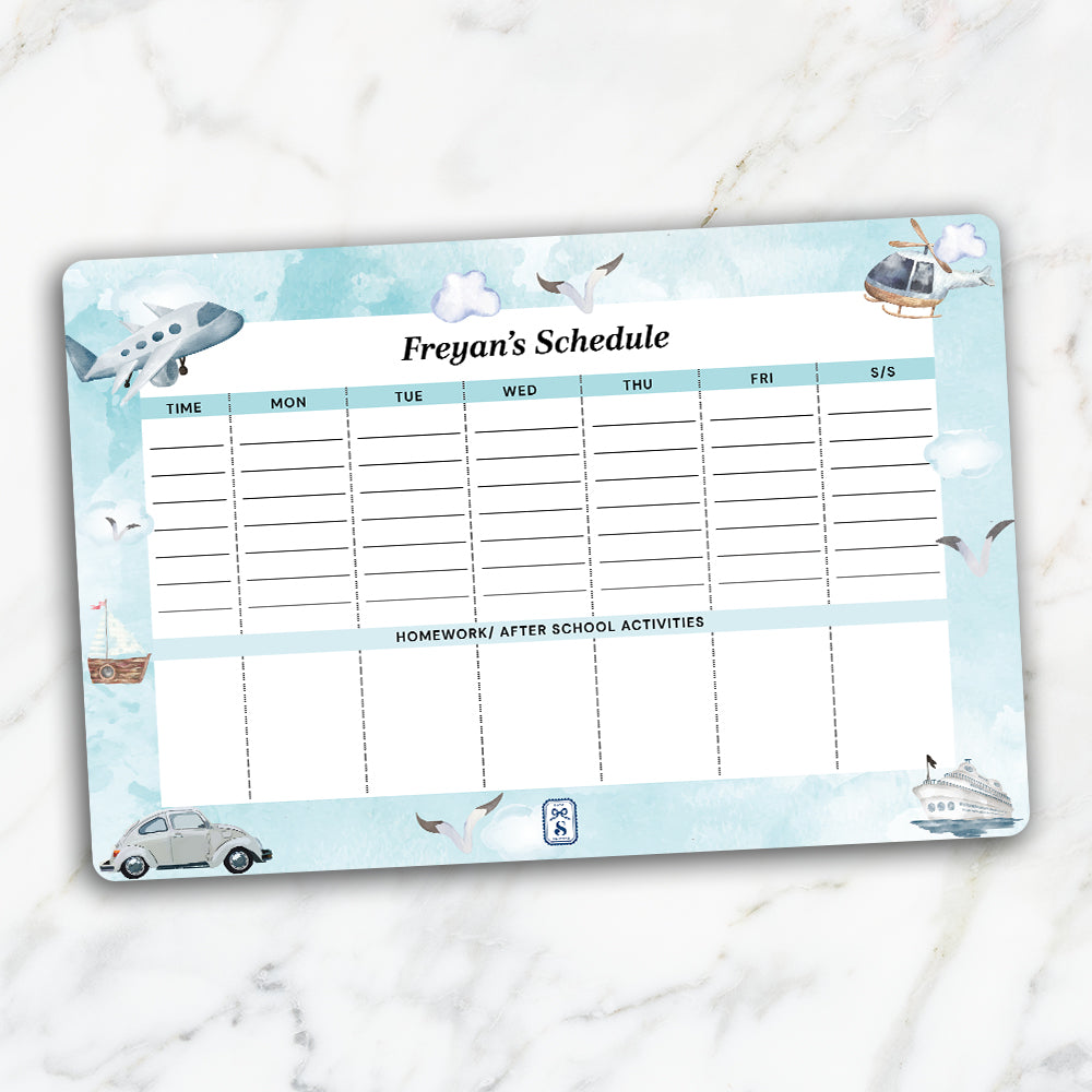 Transport Kids Schedule Planner