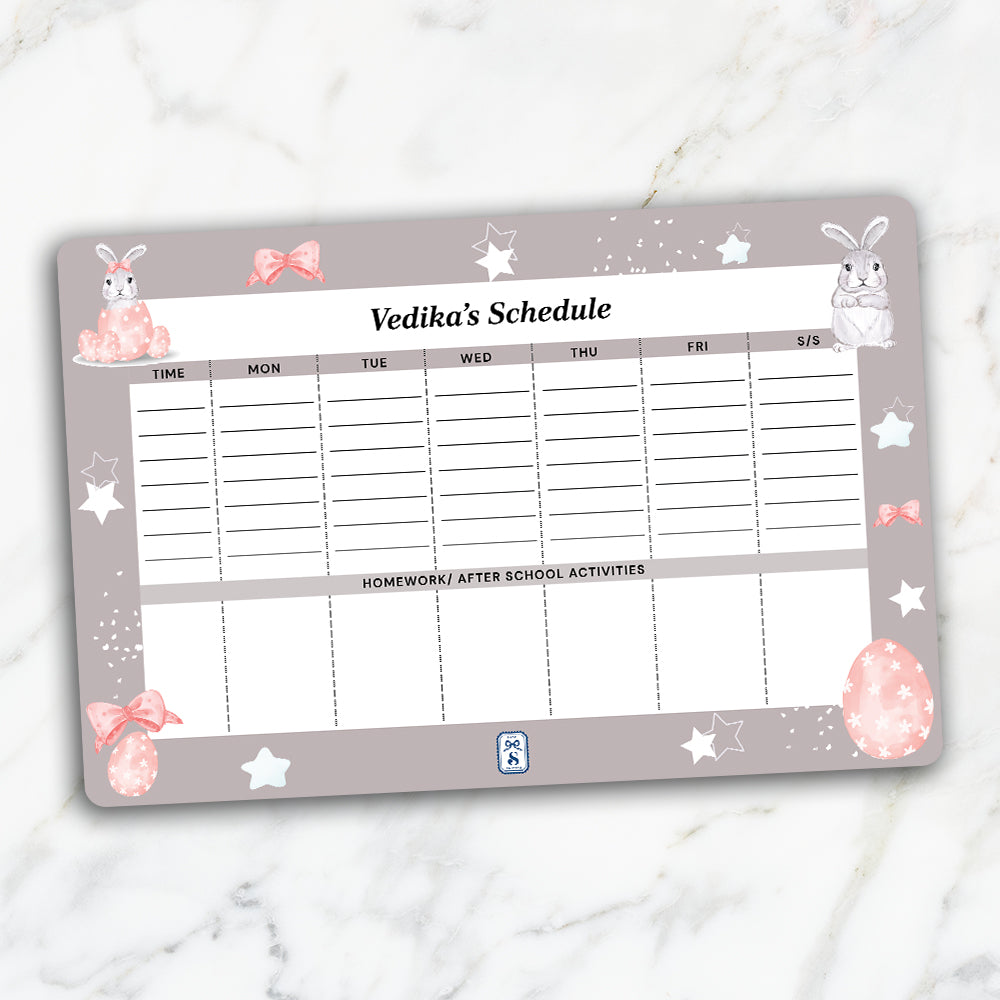 Easter Bunnies Kids Schedule Planner