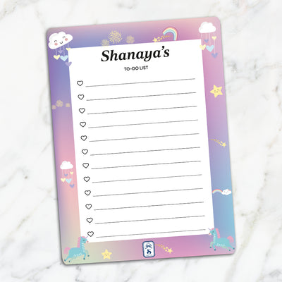 Unicorns & Rainbow To-Do List