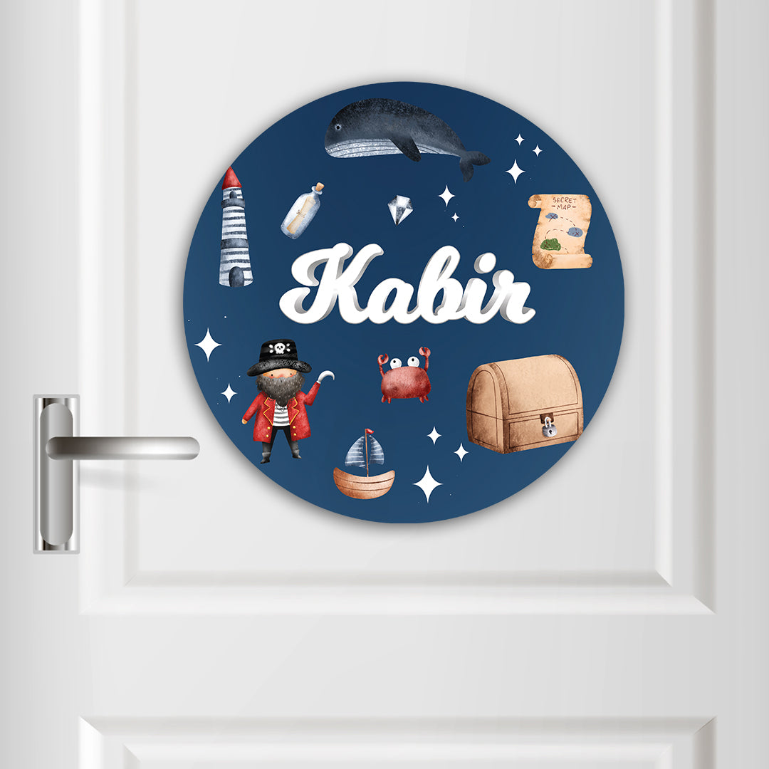 Treasure Island Name Plate (Round)