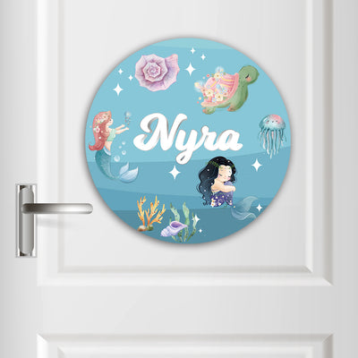 Mermaid Magic Name Plate (Round)