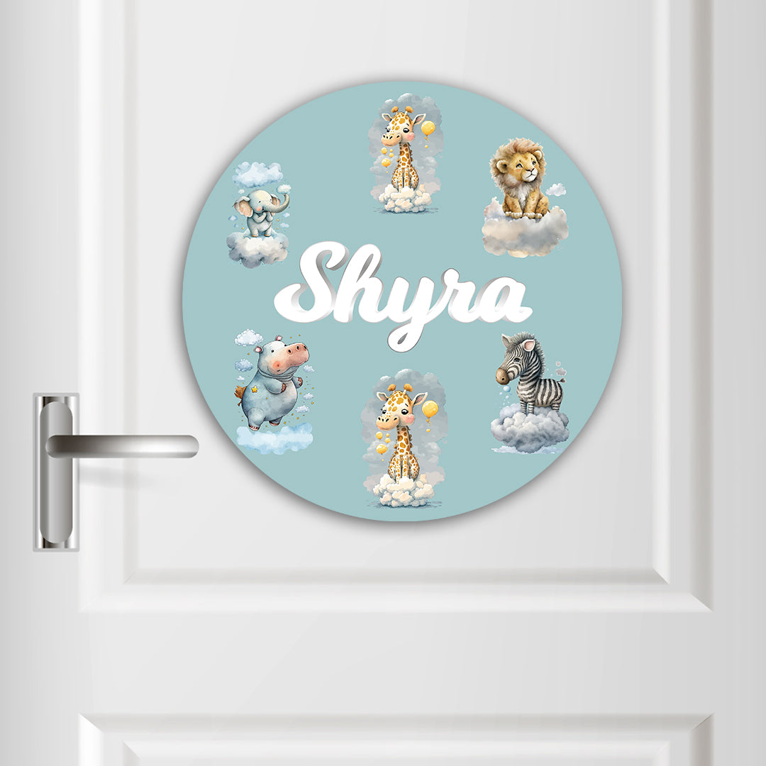 Lofty Animals Name Plate (Round)