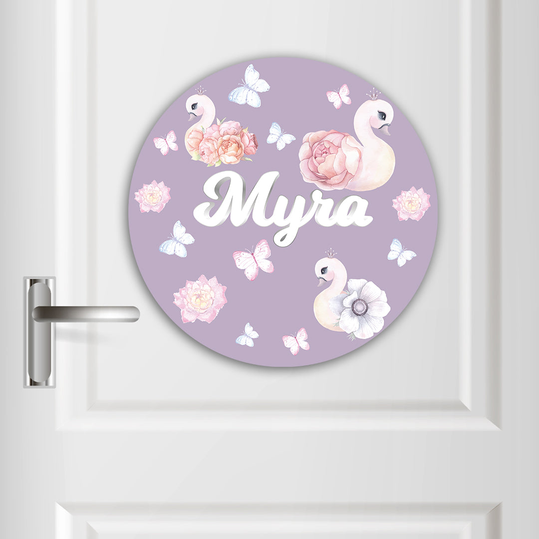 Swan Lake Garden Name Plate (Round)