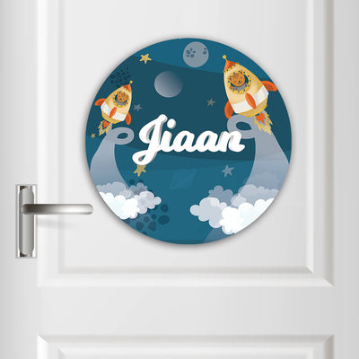 Rocket Bear Name Plate (Round)