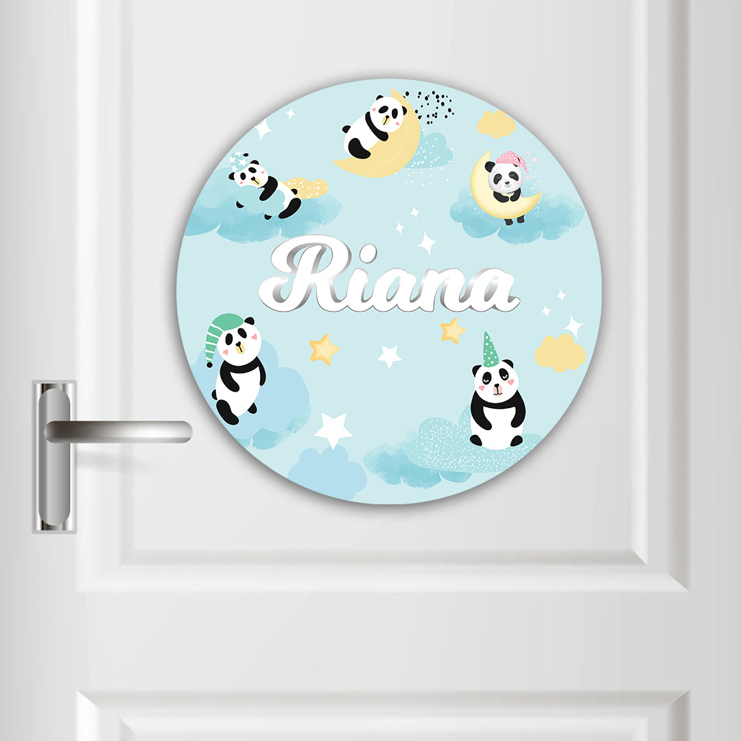 Lil Forest Friends Name Plate (Round)