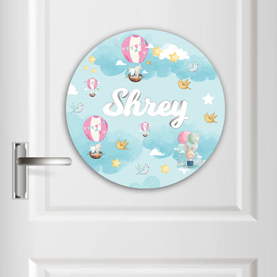 Lil Forest Friends Name Plate (Round)
