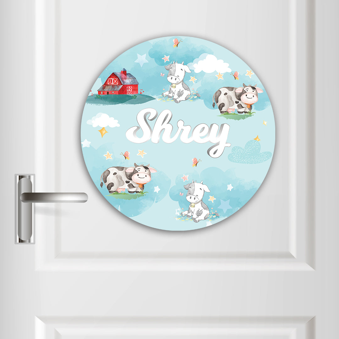 Lil Forest Friends Name Plate (Round)