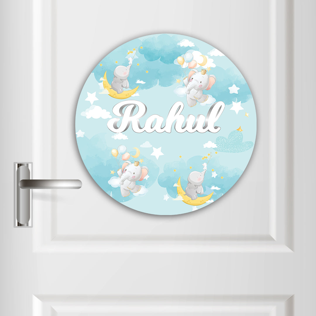 Lil Forest Friends Name Plate (Round)