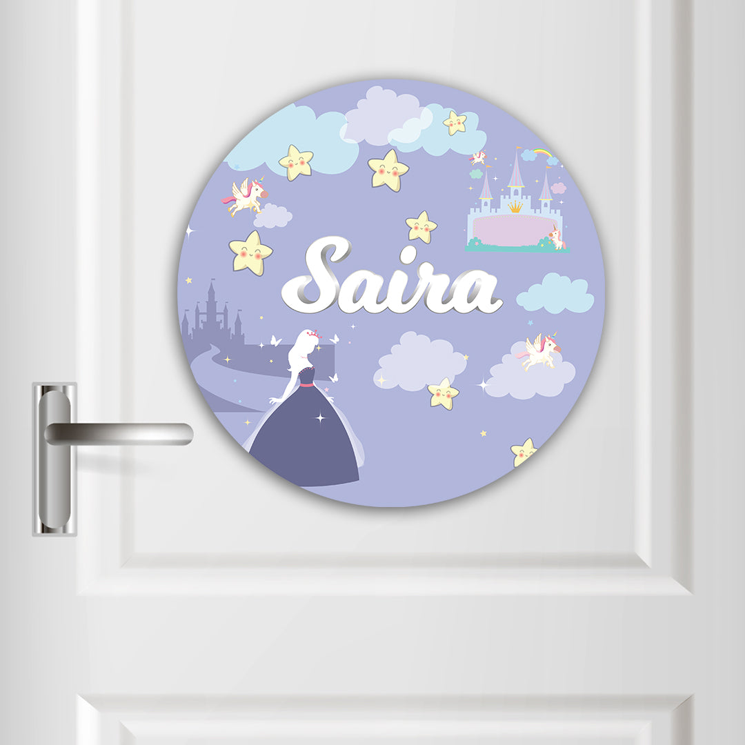 Princess Name Plate (Round)