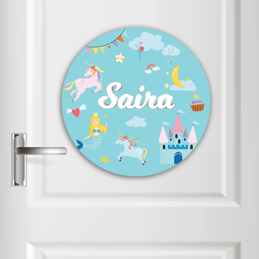 Princess Name Plate (Round)