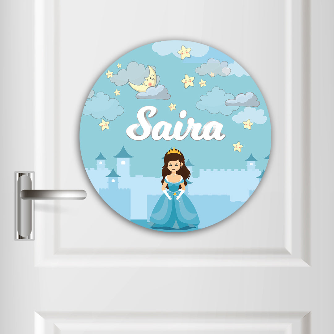 Princess Name Plate (Round)