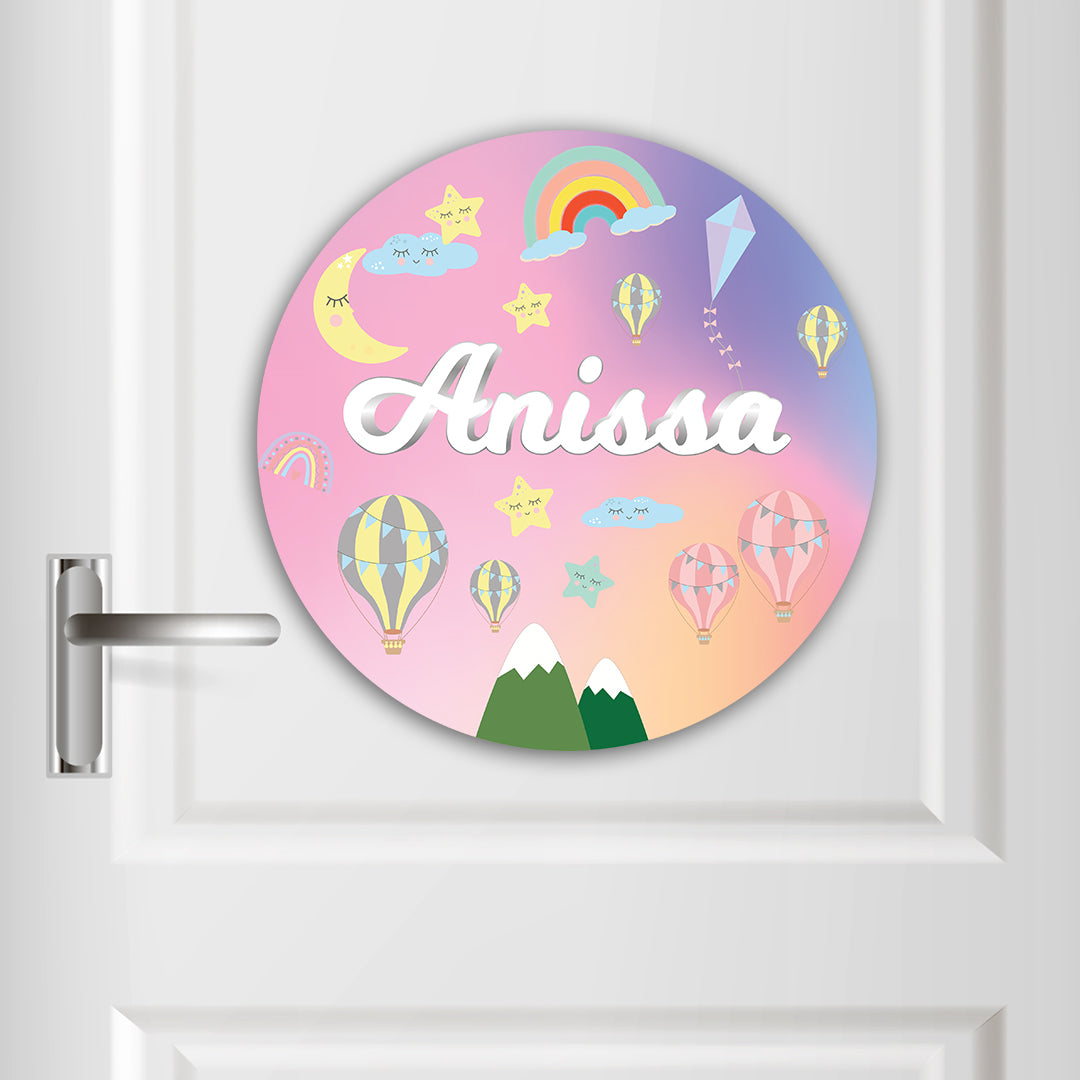 Rainbow Magic Name Plate (Round)