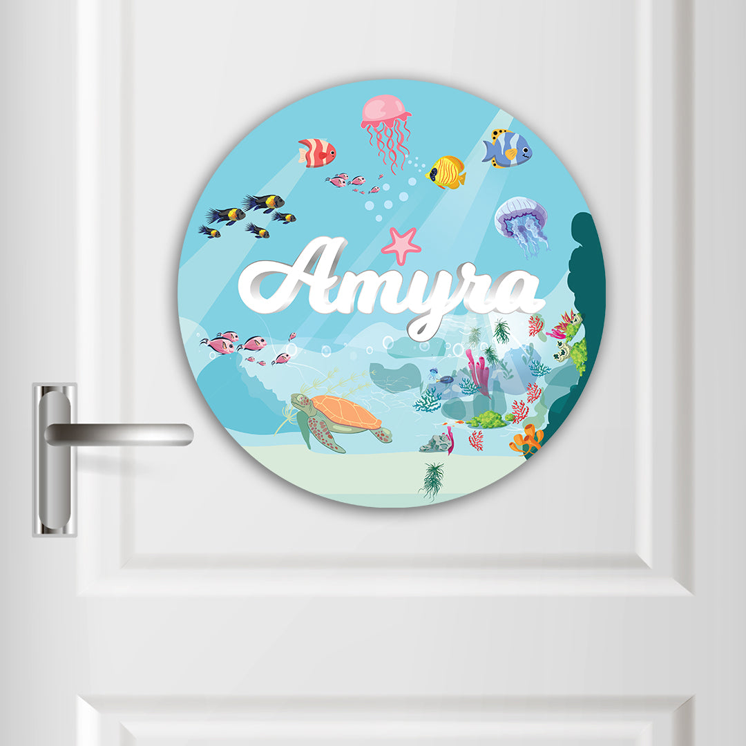 Ocean Bed Name Plate (Round)