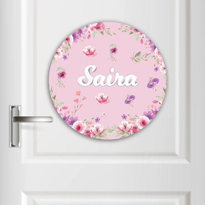 Floral Fiesta Name Plate (Round)