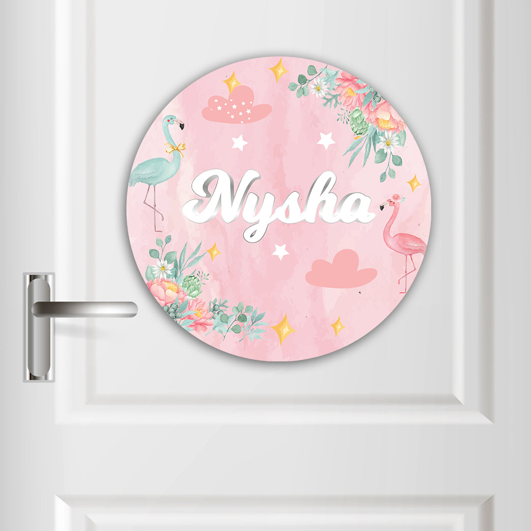 Flamingoland Name Plate (Round)