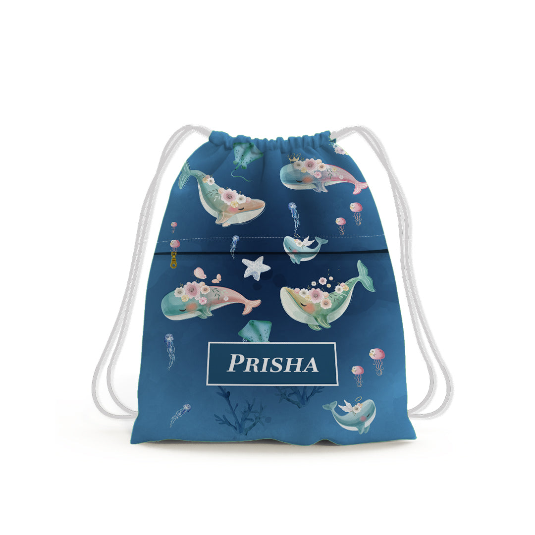 Floral Whales Swim Bag (kids)