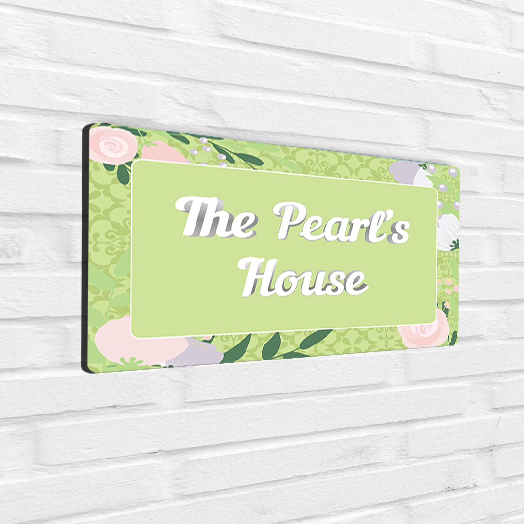 Royal Bloom Name Plate - Standard