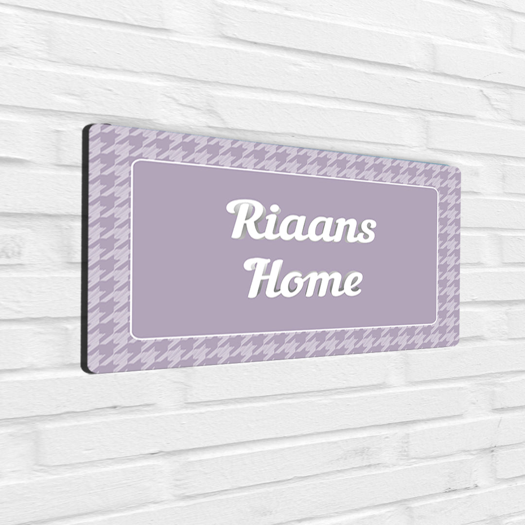 Houndstooth Name Plate - Standard