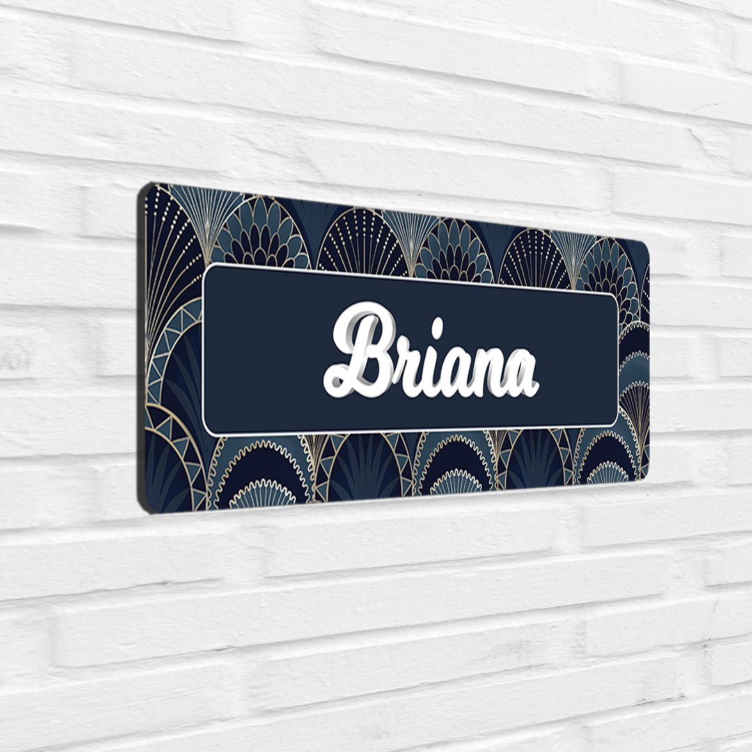 Gilded Archs Name Plate - Petite