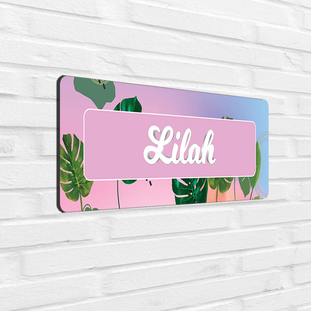 Palmscape Name Plate - Petite