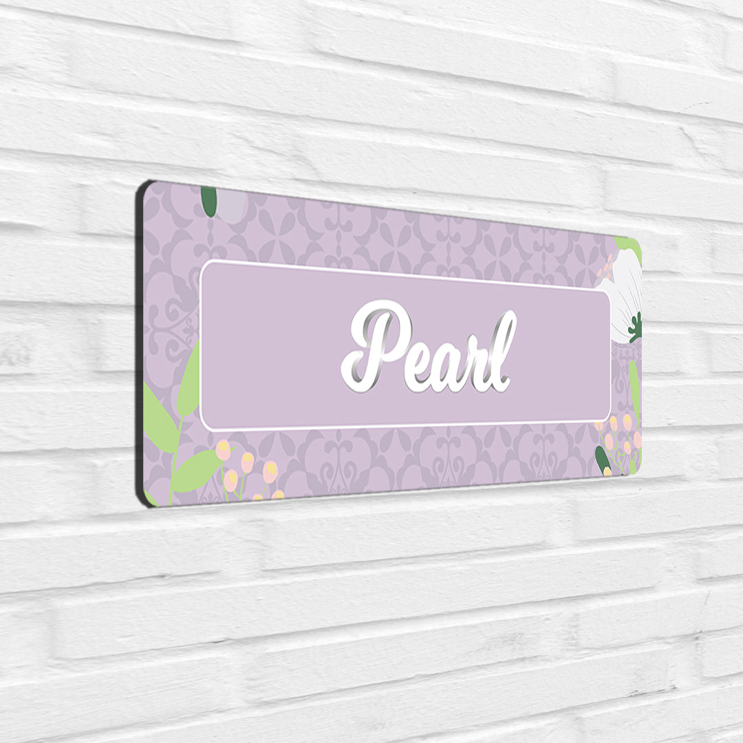 Royal Bloom Name Plate - Petite