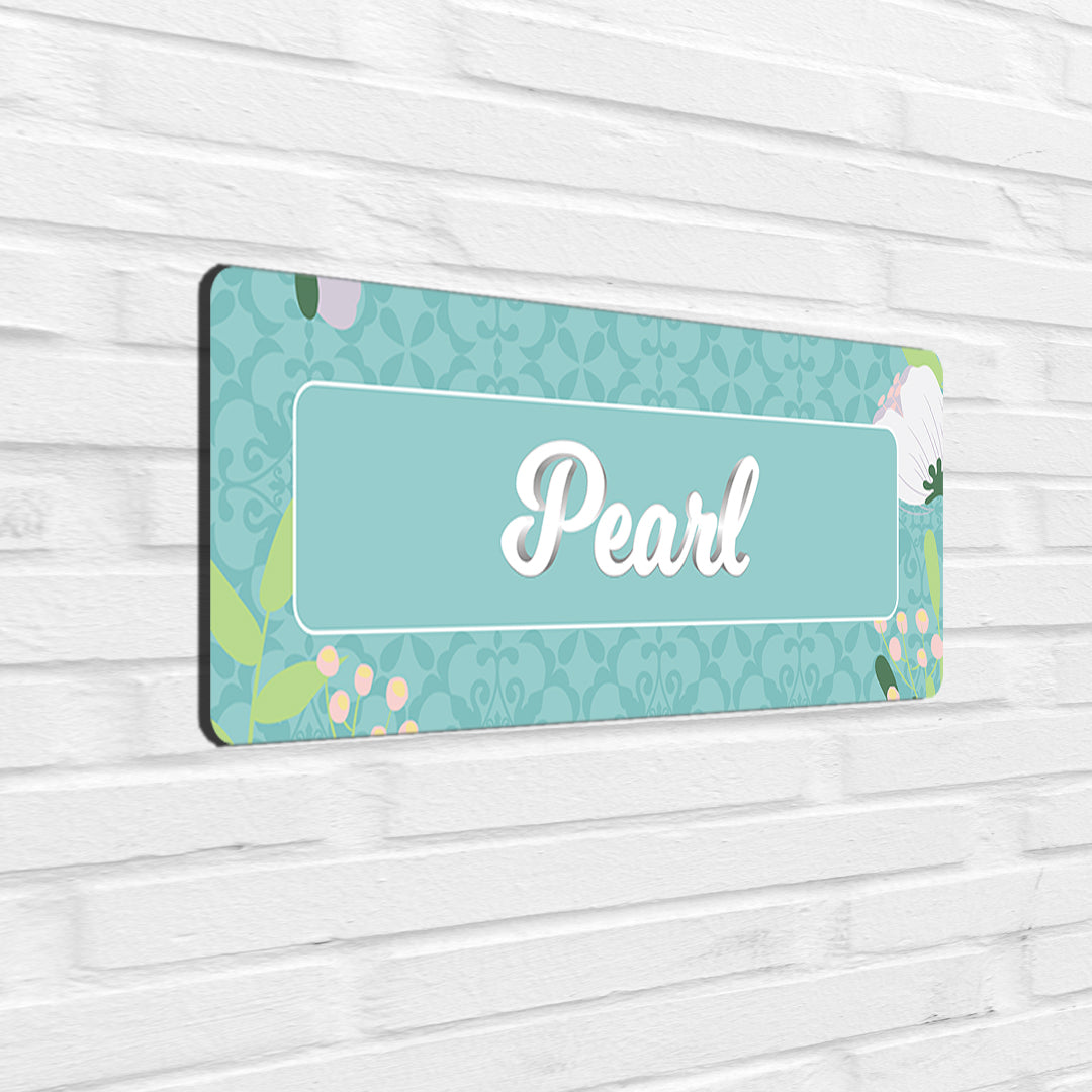 Royal Bloom Name Plate - Petite