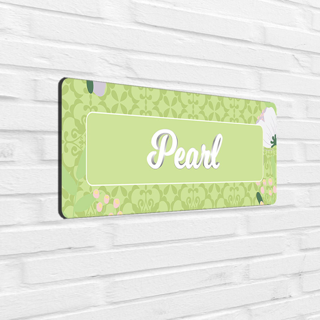 Royal Bloom Name Plate - Petite