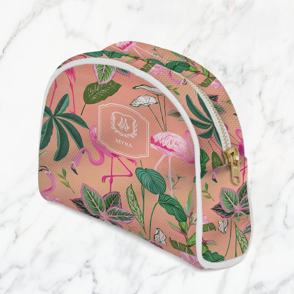 Flamingo Foliage Pouch