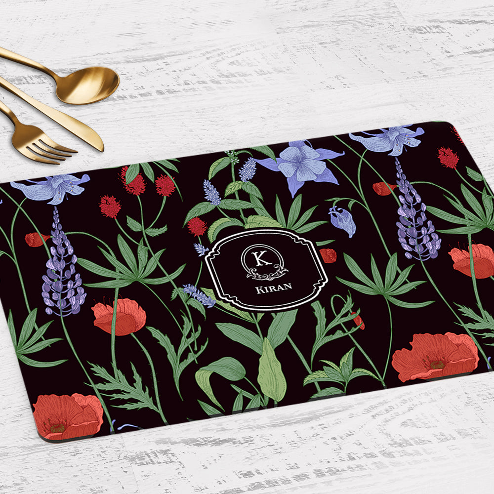 Scarlet Bloom Placemat