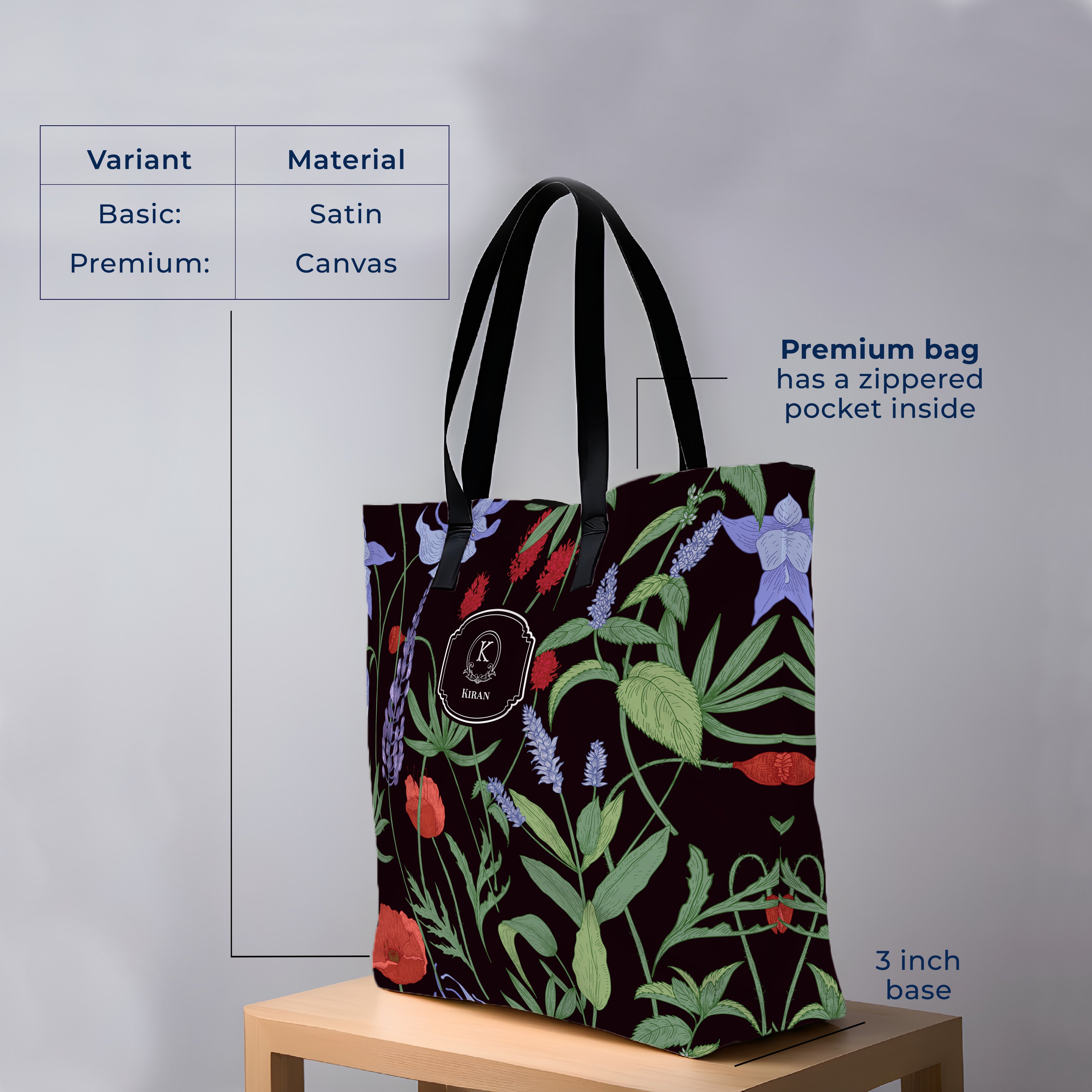 Scarlet Bloom Tote Bag