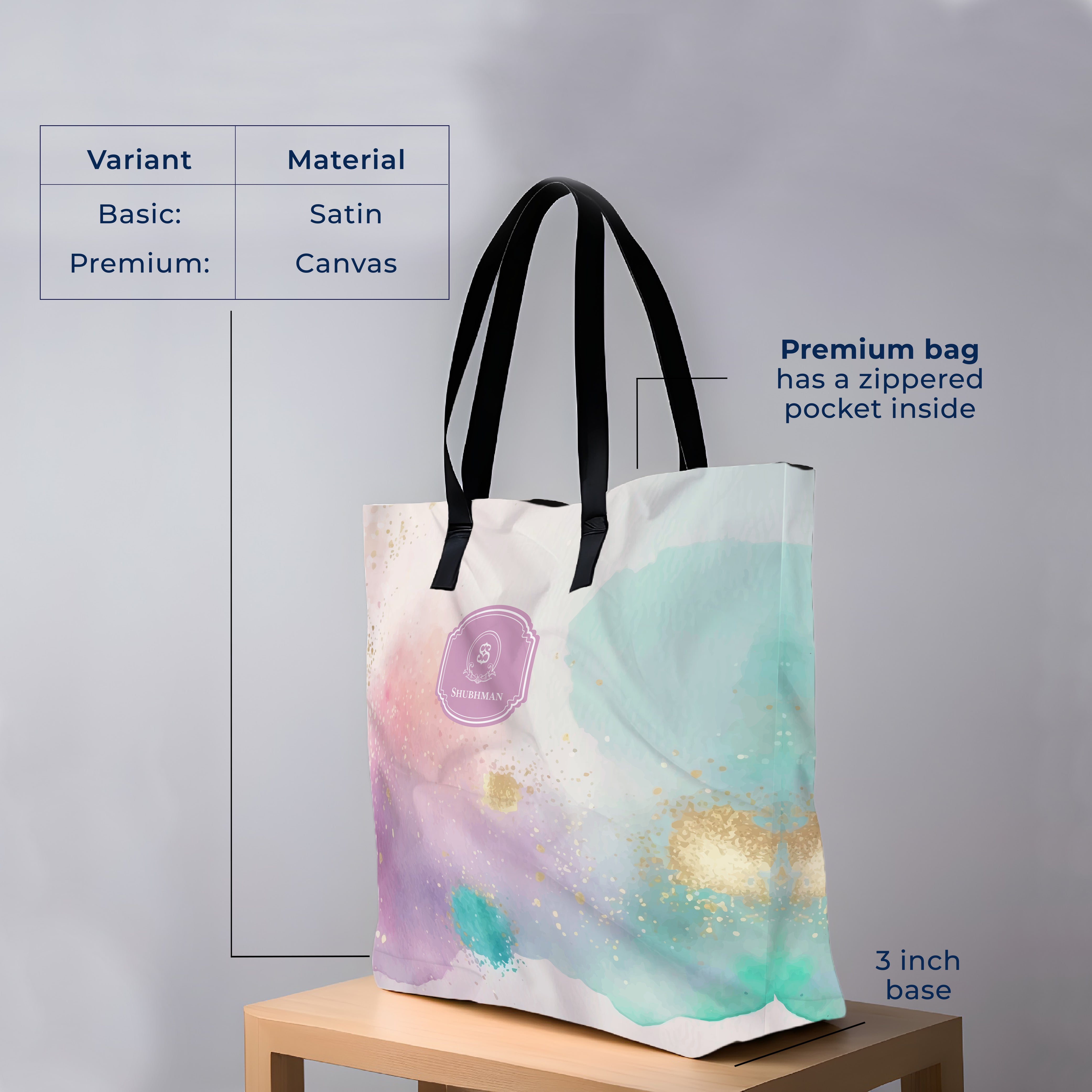 Gilded Strokes Tote Bag