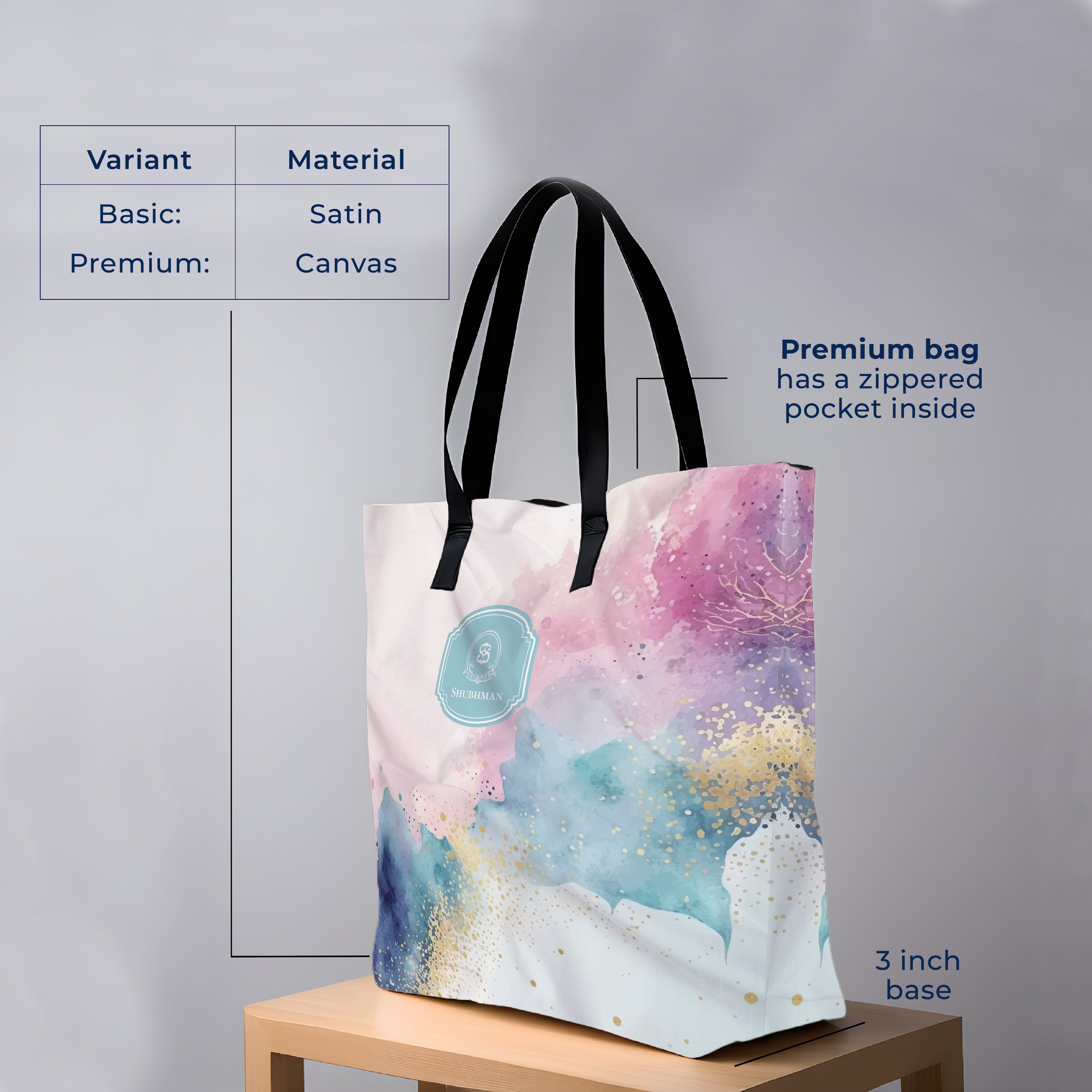 Gilded Strokes Tote Bag