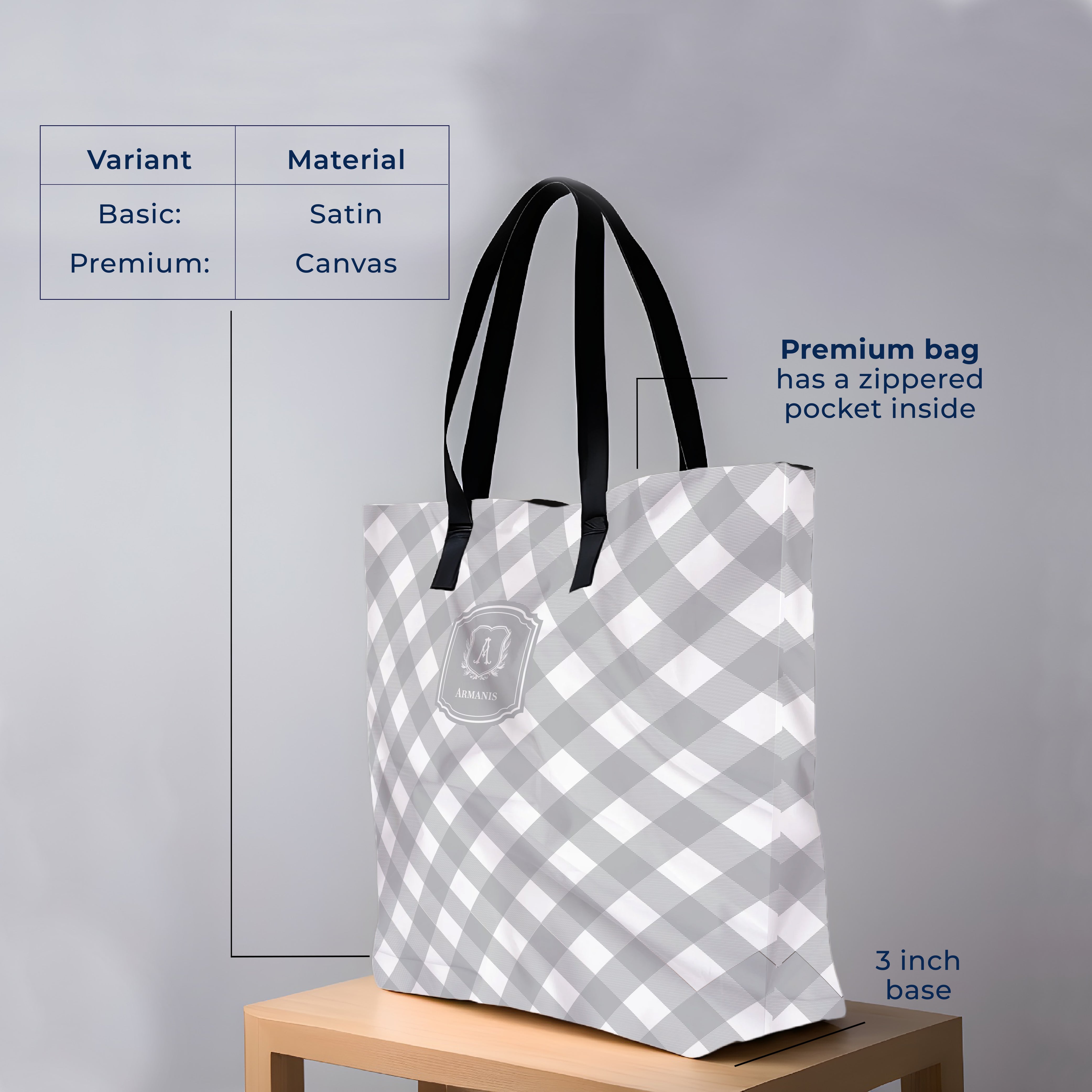 Gingham  Tote Bag