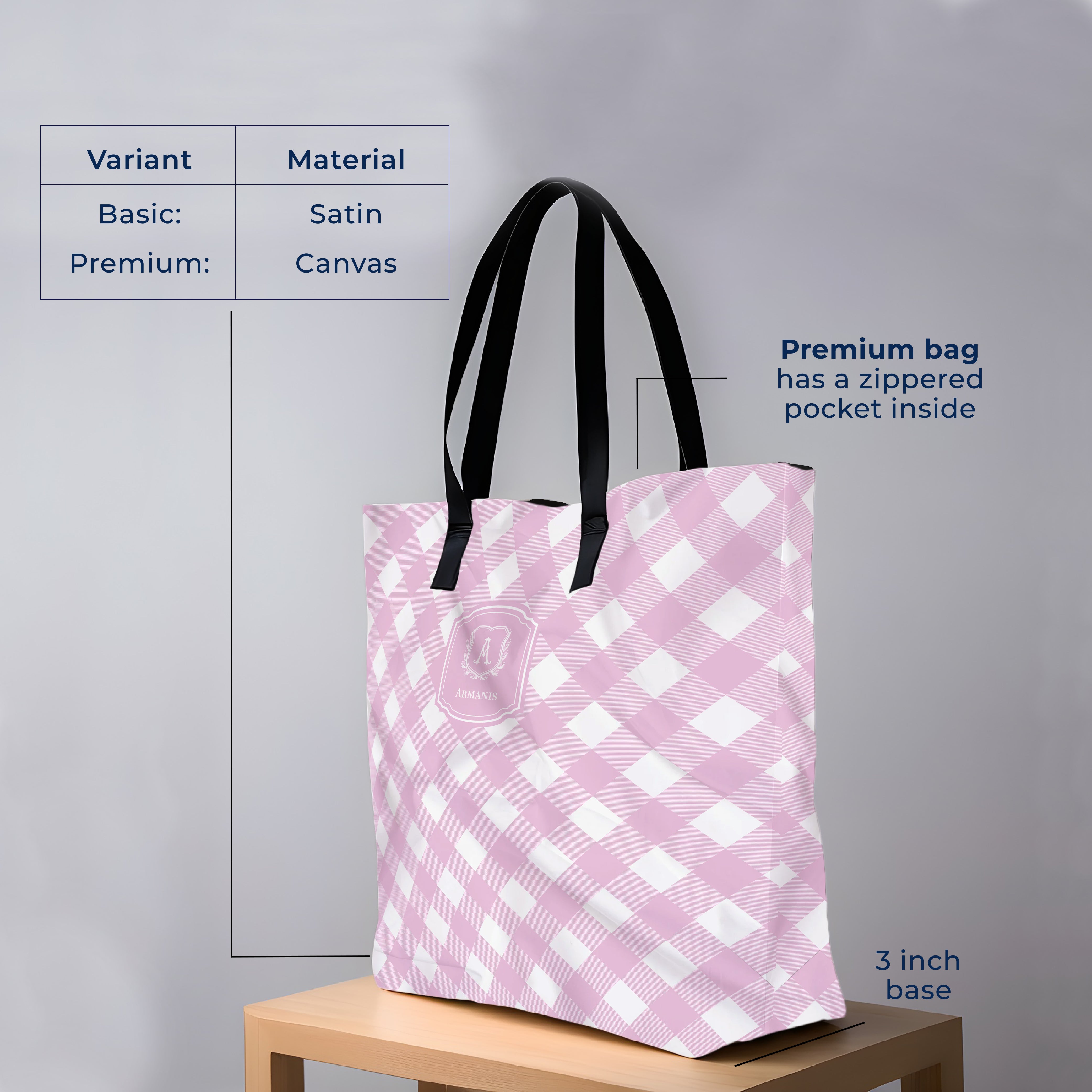 Gingham  Tote Bag