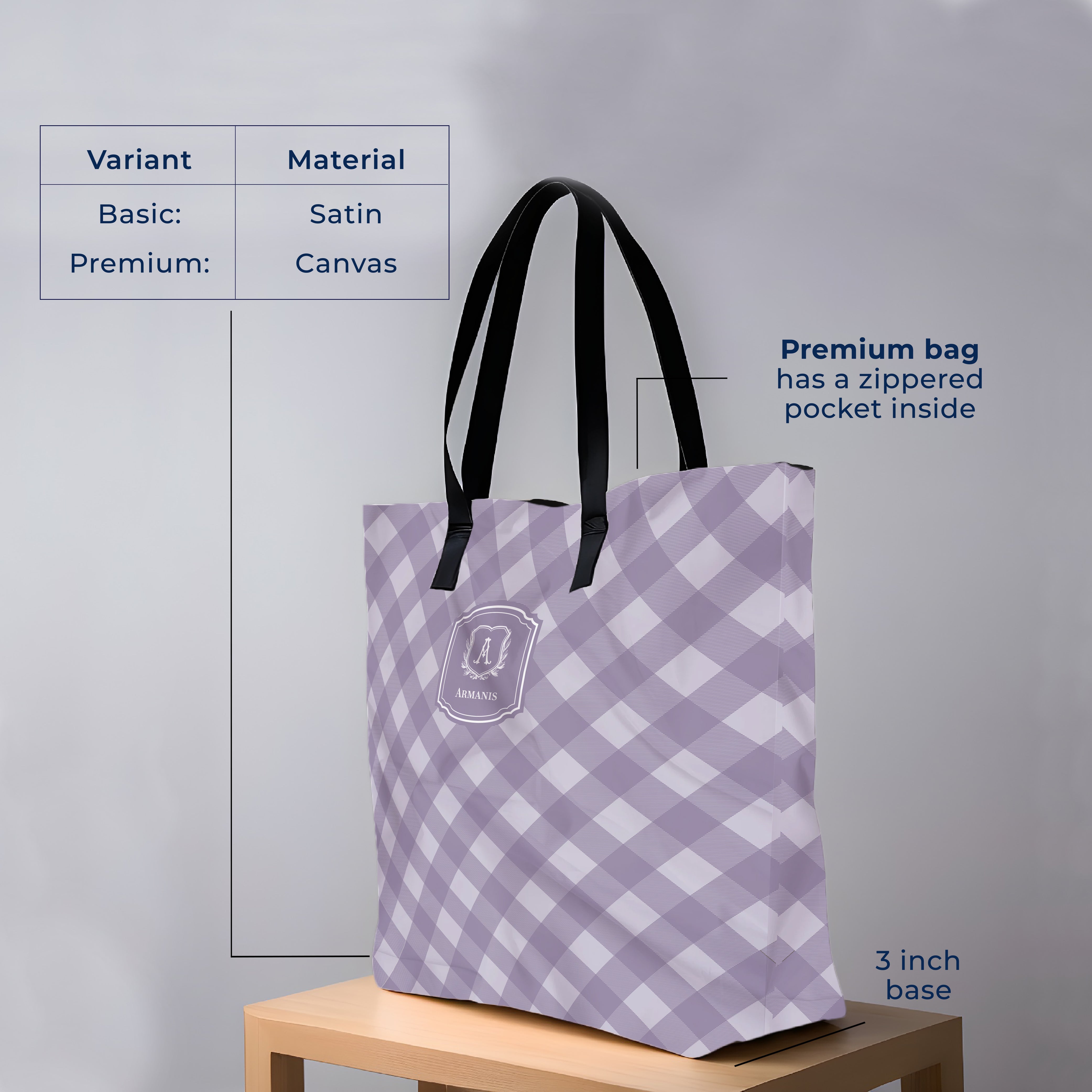 Gingham  Tote Bag