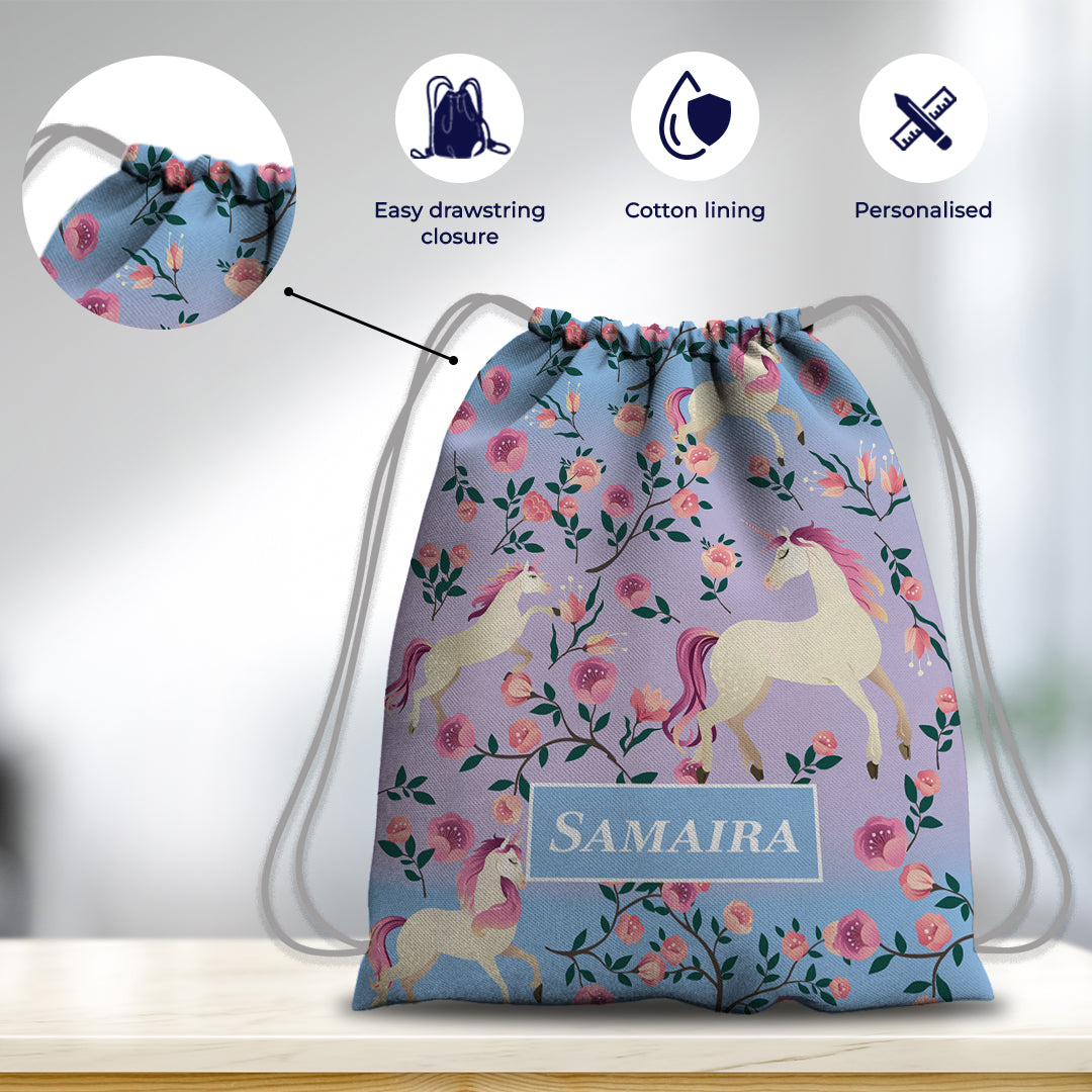 Unicorn Paradise Drawstring Bag (kids)