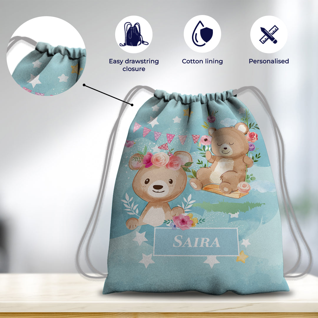 Lil Forest Friends Drawstring Bag (kids)