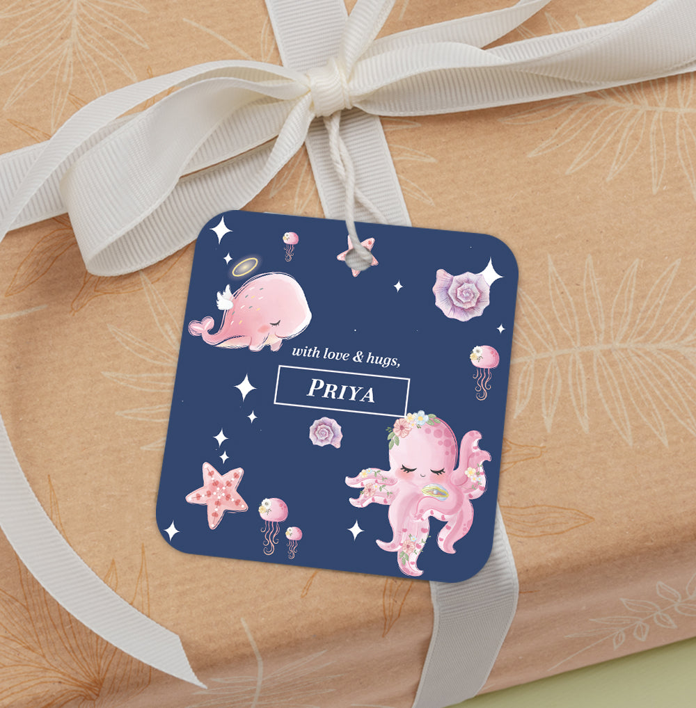 Blushing Underseas Gift Tag (kids)