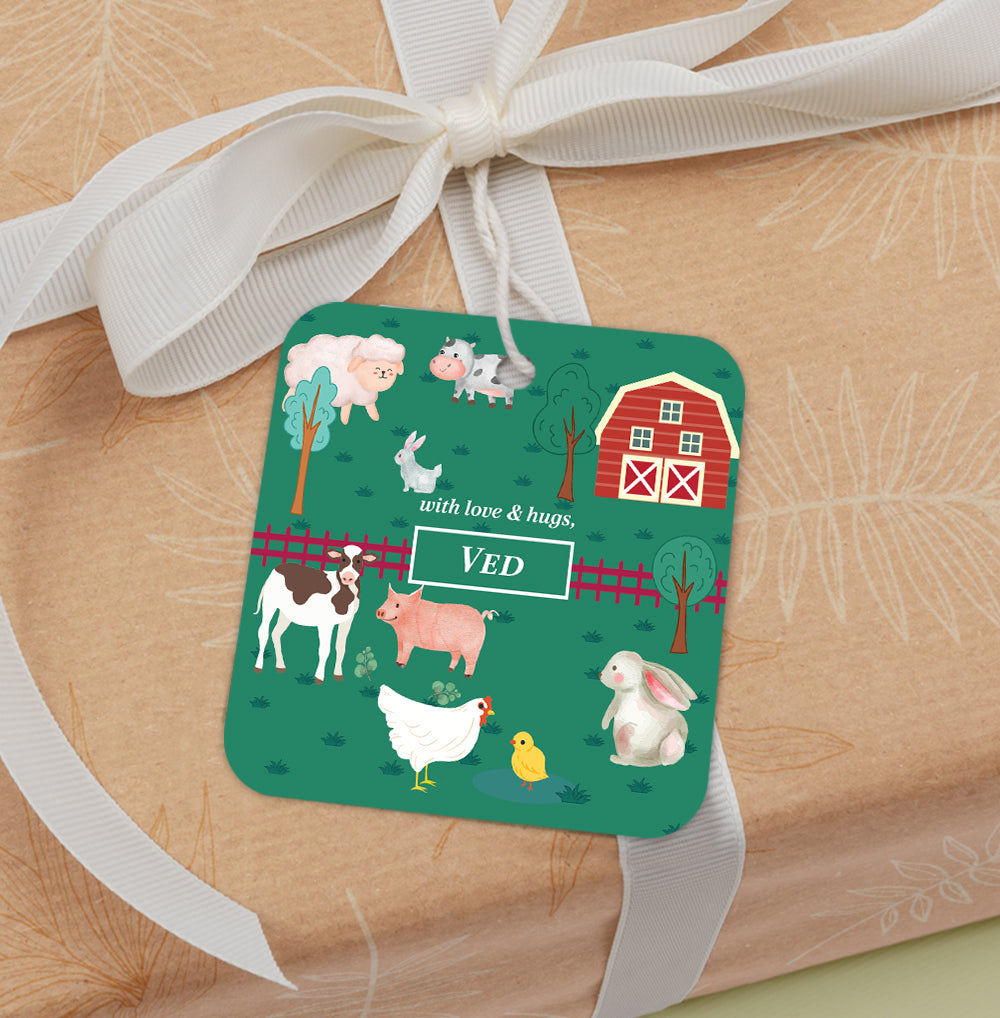 Farm Friends Gift Tag (kids)