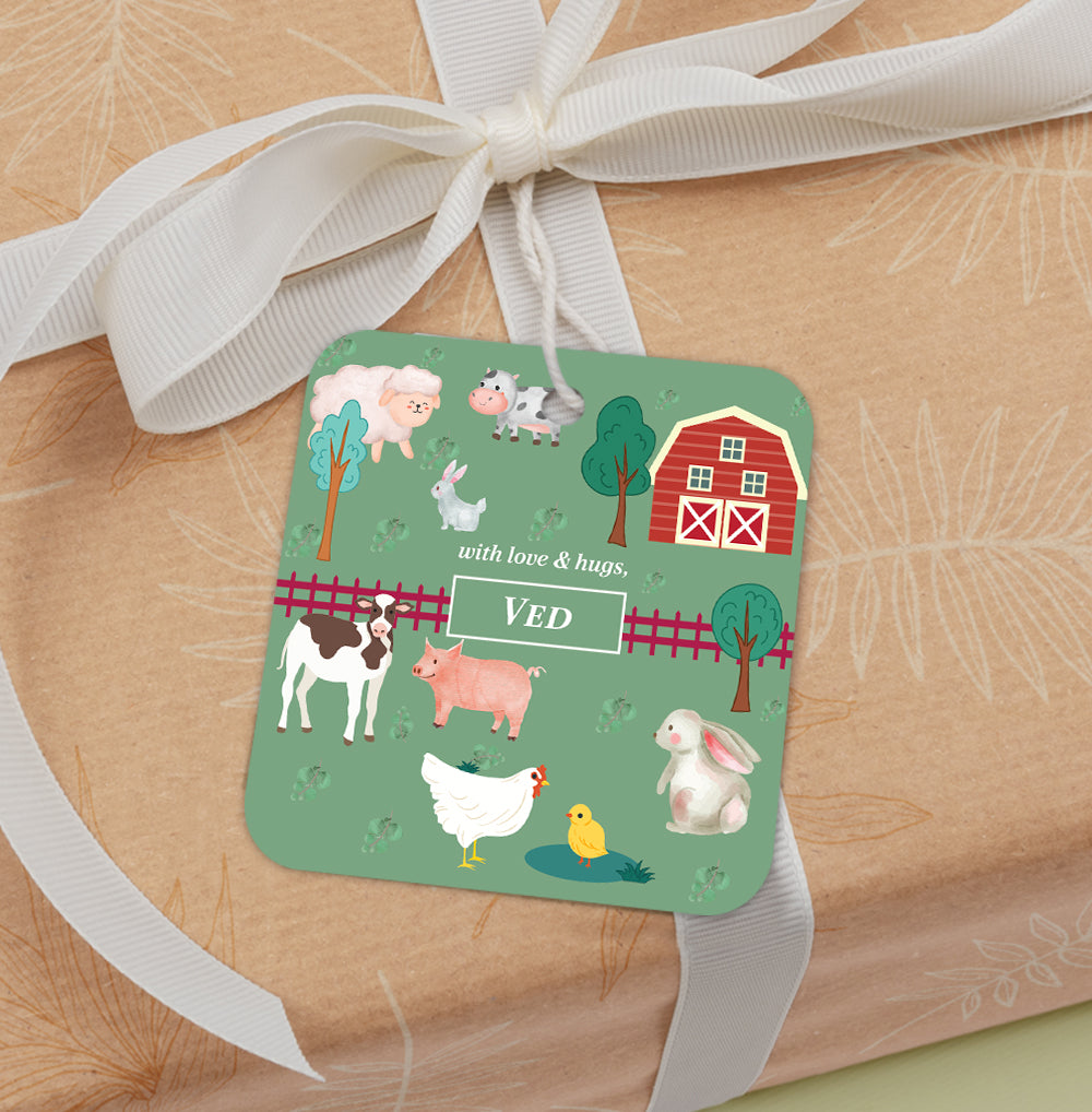 Farm Friends Gift Tag (kids)