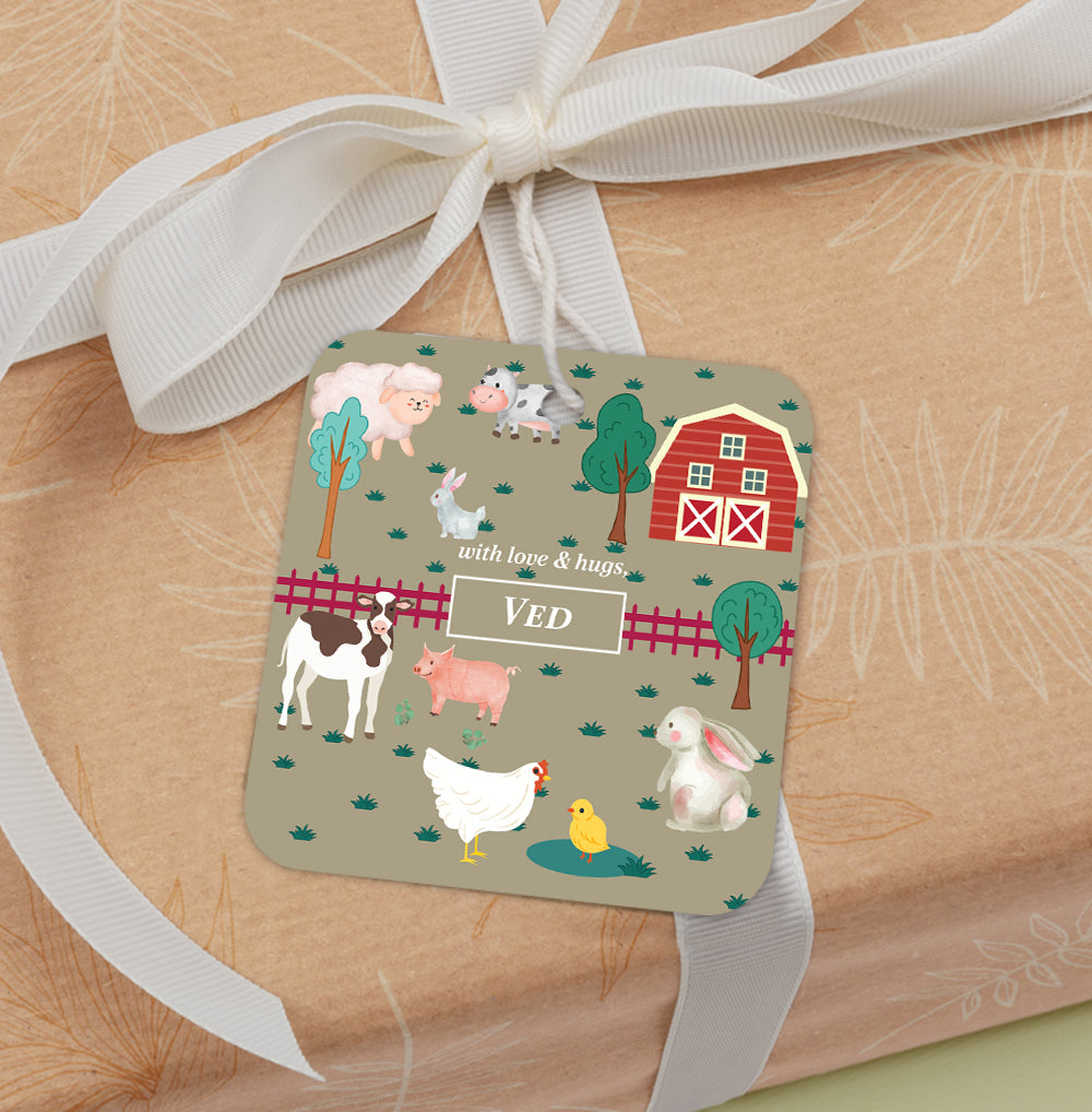 Farm Friends Gift Tag (kids)