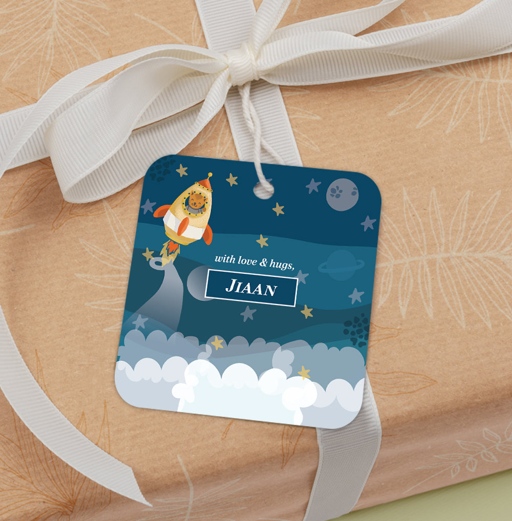 Rocket Bear Gift Tag (kids)