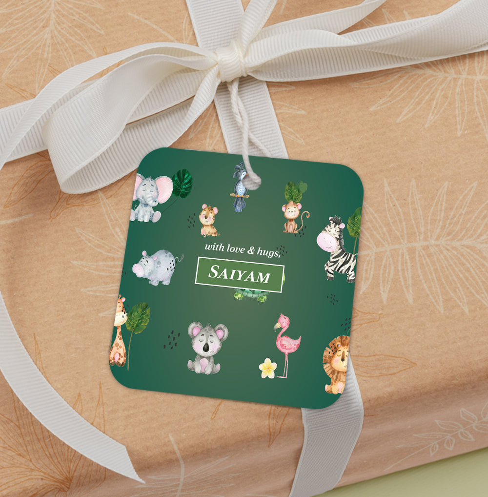 Jungle Friends Gift Tag (kids)