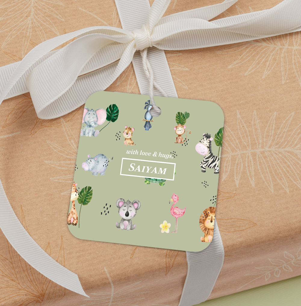 Jungle Friends Gift Tag (kids)