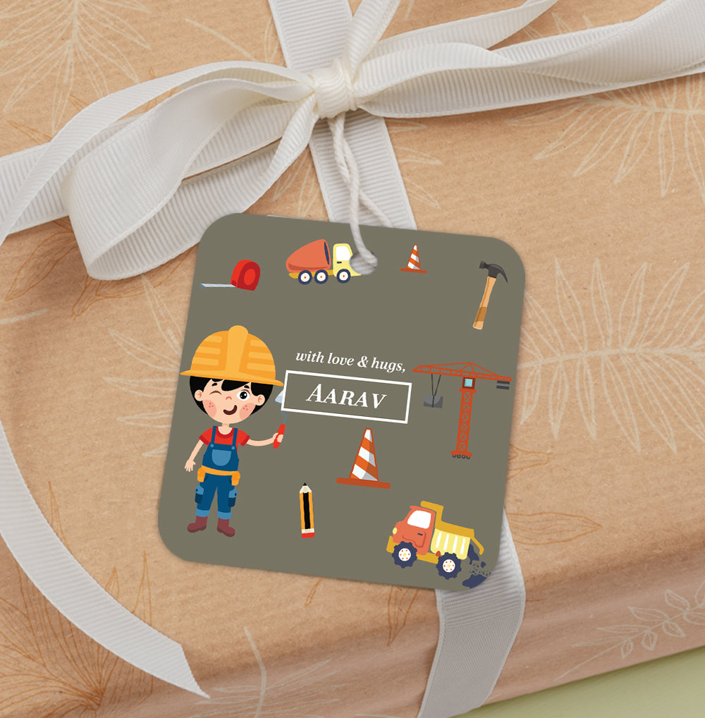 Little Builder Gift Tag (kids)